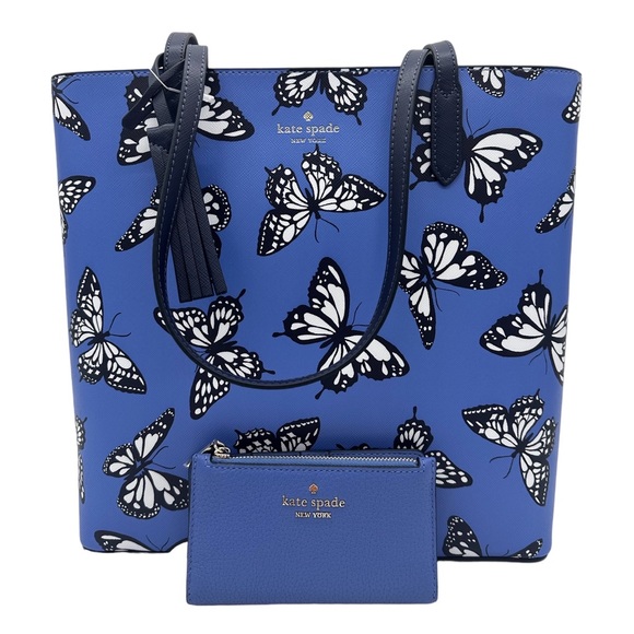 kate spade Bags Kate Spade Butterfly Sky Leather Tote Bag Small